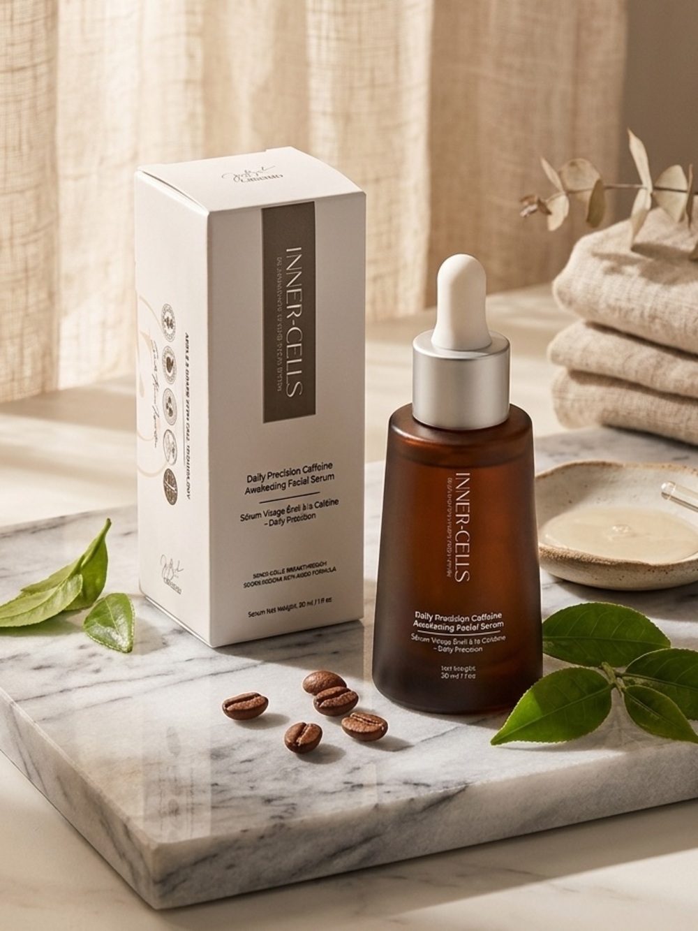 INNER-CELLS Daily Precision Caffeine Awakening Facial Serum - Retail $299